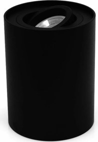 Falra szerelhető Spot Crono lámpatest fekete 125mm mozgatható IdeaLED GU10