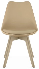 Bézs szék BALI MARK bézs lábakkal
