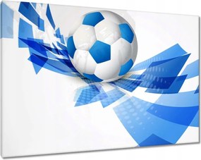 Vászonkép 100x70 Kék focilabda