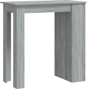 vidaXL szürke sonoma színű bárasztal tárolópolccal 102 x 50 x 103,5 cm