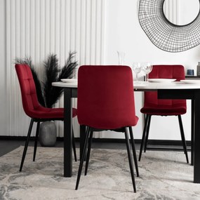 Bordó Bársony Étkezőszék. PERU