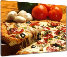 Vászonkép 80x60 Ízletes pizza
