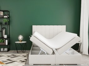 Franciaágy Boxspring 140 cm Pugno (tejszín) (tárolóhellyel). Akció -17%. 1020347