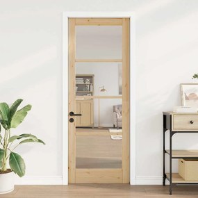 Belső Ajtó Üveggel ORKDAL Barna 78 x 211 cm