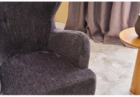 Füles fotel Kaveh 2 (antracit + fa). Akció -23%. 1106509