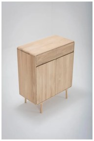 Fawn tömör tölgyfa komód fiókkal - Gazzda