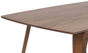 Étkezőasztal, HUXTER, Sötét Fa Színű, 180x90x75 Beliani