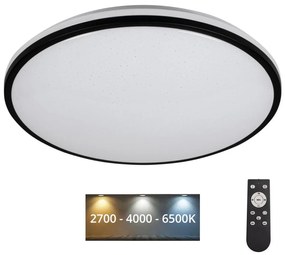 Kanlux Kanlux 37330 - LED Dimmelhető mennyezeti lámpa ARVOS LED/37W/230V fekete + távirányító KX2465