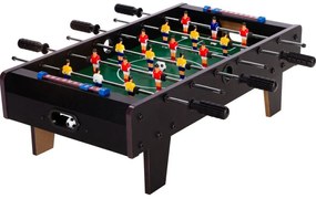 GamesPlanet® Csocsóasztal mini CHELSEA Fekete 70 x 37 cm