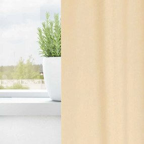 Függönyök függönyökkel 2 pcs Krém 175x140cm Poliészter