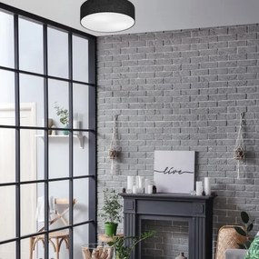 SIRJA mennyezeti lámpa 2xE27/60W/230V, 45 cm átmérő, fekete