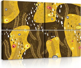 Vászonkép 120x80 Arany minták modern Klimt absztrakt dísz gazdagság luxus