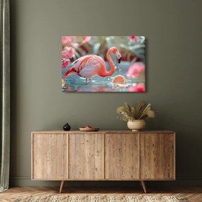 Kép - Flamingó a tóban (90x60 cm)