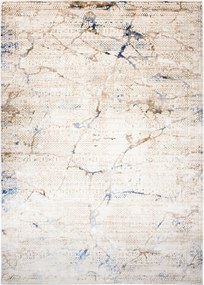 Hera Szőnyeg 120x170 Stílusos Modern Divatos Fényes Krém Bézs blue w28