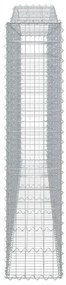 10 db íves horganyzott vas gabion kosár 400x30x140/160 cm