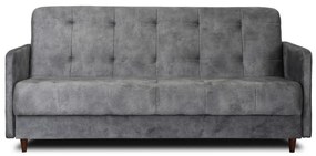 Zestaw 2x Sofa TIVOLI Szara Welurowa