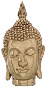 Dekoratív Buddha fej szobor 12,5 x 12,5 x 23 cm