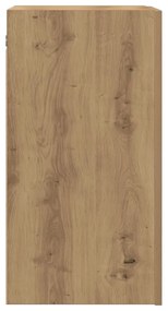 kézműves tölgy színű szerelt fa TV-szekrény 30,5 x 30 x 60 cm