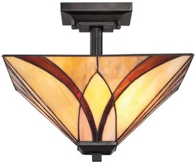 Elstead QZ-ASHEVILLE-SF - Tiffany rúdra szerelt csillár ASHEVILLE 2xE27/100W/230V