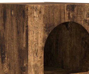 vidaXL Éjjeli asztal Füstölt tölgy 29.5 x 35 x 50 cm Faanyag