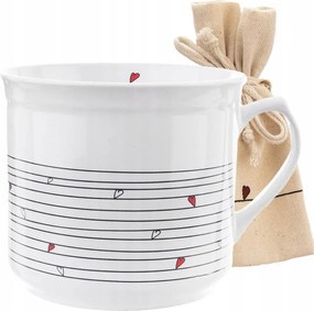 Nagy Kerámia Ivópohár Gyógynövények Kávé Csokoládé Melegítő XL