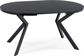 Bővíthető Étkezőasztal Fekete Színben. LUKAS 100-250 cm