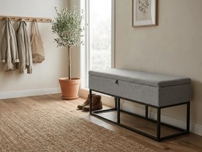 Pad tárolóval TAURO 112x48 cm, szürke