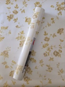 Fali tapéta, aranyozott virágok, 30428-5