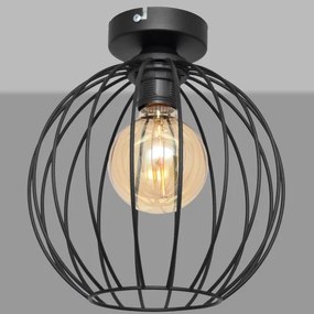 Felületre szerelhető csillár MERCURE 1xE27/15W/230V á. 24 cm fekete