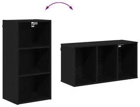 Függő szekrény Riga Fekete tölgy 40 x 29,5 x 80 cm Faanyag