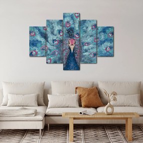 Egy festett páva képe (150x105 cm)