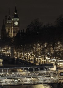 Poszter 50x70cm Esti kilátás a Big Benre, Assaf Frank