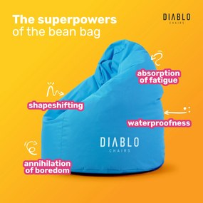 Diablo Chairs gyerekpuff: Kék