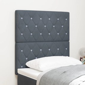 LED fejtámla Sötétszürke 80 cm Bársony