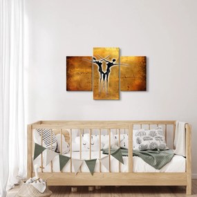 Festmény képe egy táncoló párról (90x60 cm)