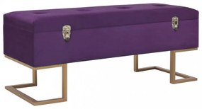 lila bársonypad tárolórekesszel 105 cm