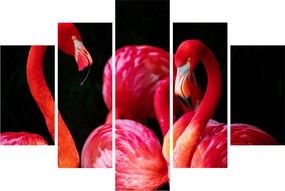 Vörös flamingók képe (150x105 cm)
