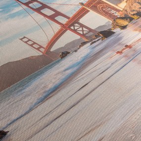 Kép - Golden Gate híd (órával) (90x30 cm)