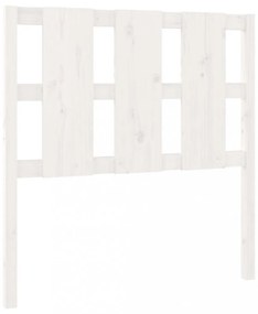 fehér tömör fenyőfa ágyfejtámla 105,5x4x100 cm