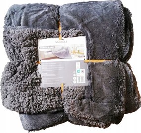 Takaró Smukee Dekoratív 200 cm x 150 cm Szürke szőrme