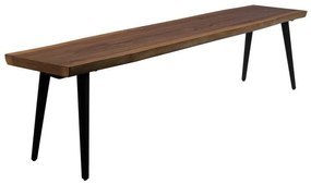 Alagon pad fekete acél lábakkal, hosszúság 180 cm - Dutchbone