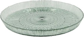 Zöld üveg szervírozó tányér ø 30 cm Kusintha – Bitz