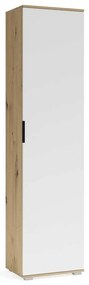 Walker előszobaszekrény 50 cm, artisan tölgy / fehér