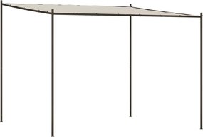 vidaXL fehér szövet és acél pavilon 3 x 3 m 180 g/m²