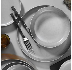16 darabos szürke porcelán étkészlet