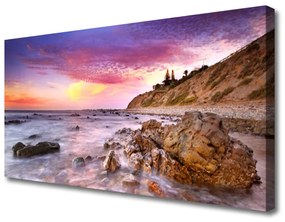 Canvas kép Sea Stones Landscape 120x60 cm
