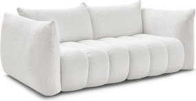 Fehér buklé kanapé 234 cm Azra – Bobochic Paris