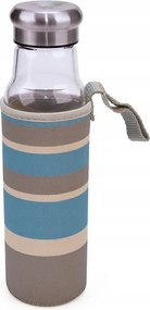 Márkás Prémium Egészséges Hőálló Üvegpalack Kulacs 550ml Huzat Ir