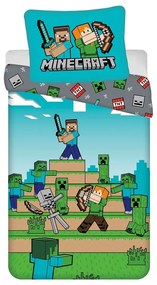Egyszemélyes pamut gyerek ágyneműhuzat 140x200 cm Minecraft "We got this" – Jerry Fabrics