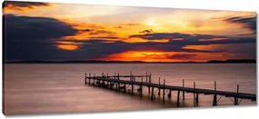 Vászonkép 100x40 Nyugati tó móló